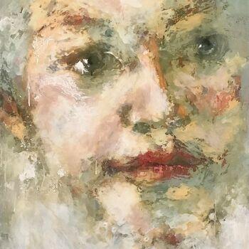 Peinture intitulée "Portrait De Femme P…" par Bruno Raharinosy, Œuvre d'art originale, Acrylique