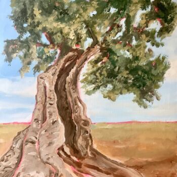 Pintura titulada "L’olivier, l’arbre…" por Bruno Raharinosy, Obra de arte original, Acrílico Montado en Bastidor de camilla…