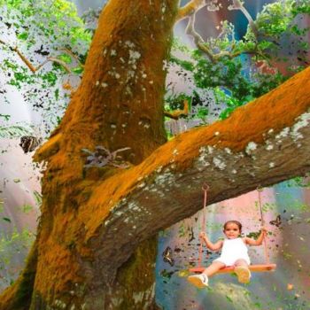 Digitale Kunst mit dem Titel "TREE OF LIFE" von Bruno Bouchet, Original-Kunstwerk