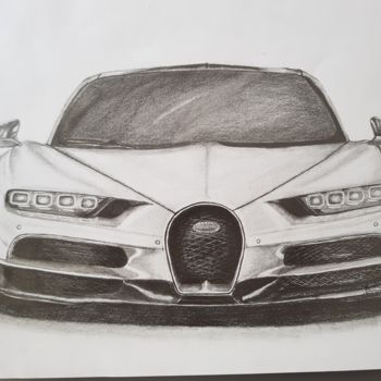 Drawing titled "Bugatti Chiron 1500…" by Bruno Cardoso, Original Artwork, Graphite