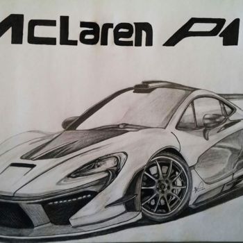 Drawing titled "Maclaren P1" by Bruno Cardoso, Original Artwork, Graphite