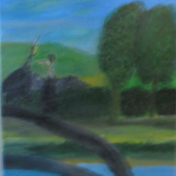 Malerei mit dem Titel "couple de cormorans" von Bruno Grégory (BG), Original-Kunstwerk, Acryl