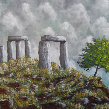 Peinture intitulée "L'arbre qui voulait…" par Bruno Lemasson, Œuvre d'art originale, Acrylique