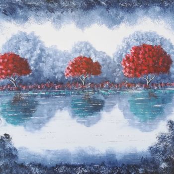 Peinture intitulée "Juste une illusion" par Bruno Lemasson, Œuvre d'art originale, Acrylique