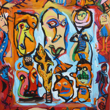 Painting titled "cavalcade.jpg" by Bruno Salaün, Original Artwork, Acrylic