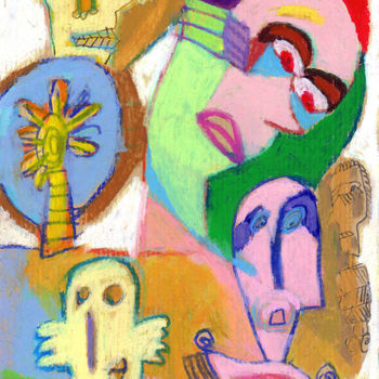 Zeichnungen mit dem Titel "l-accord-parfait.jpg" von Bruno Salaün, Original-Kunstwerk, Pastell