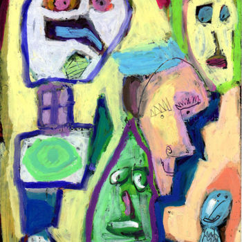 Drawing titled "gang-de-moi.jpg" by Bruno Salaün, Original Artwork, Pastel