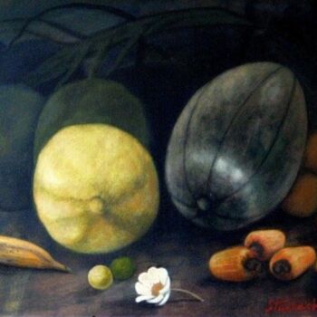 Pintura intitulada ""As Frutas de Domin…" por Bruno Steinbach, Obras de arte originais, Outro