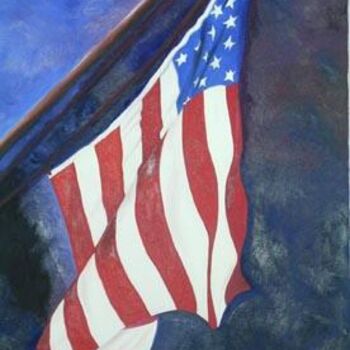 Malerei mit dem Titel "American Spirit" von Alec Yates, Original-Kunstwerk, Öl