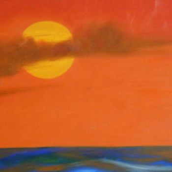Painting titled "Sun Set II" by Alec Yates, Original Artwork