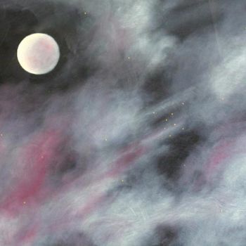 Painting titled "Sister Moon" by Alec Yates, Original Artwork