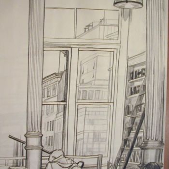 Painting titled "Barnes & Nobles" by Alec Yates, Original Artwork