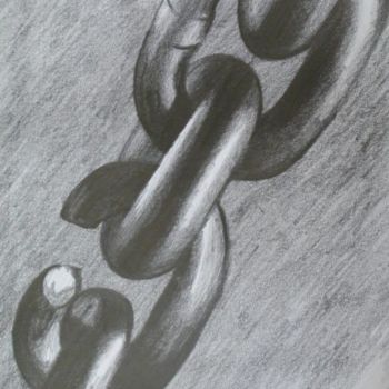 Peinture intitulée "Chain" par Alec Yates, Œuvre d'art originale