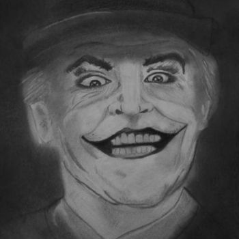 Drawing titled "Jack Nicholson" by Ashley Oquendo, Original Artwork, Other
