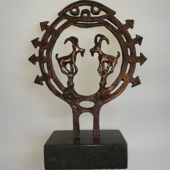 Sculpture titled "Dualismum" by Bulent Savkin, Original Artwork, Bronze