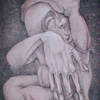 Pintura titulada "mozart" por Bubon, Obra de arte original, Gouache