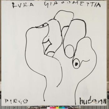 Картина под названием "GIACOMMETTIS HAND-R…" - Bucan, Подлинное произведение искусства, Масло