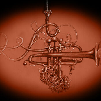 Digital Arts titled "trumpet voice" by Serghei Bucur, Original Artwork, 2D Digital Work