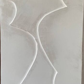 Pittura intitolato "Abstract minimalism…" da Maria Buduchikh, Opera d'arte originale, Acrilico