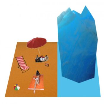 Sculpture intitulée "Iceberg Beach alain…" par Alain Buisson, Œuvre d'art originale