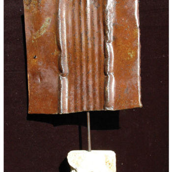 Sculpture titled "Pieces 04" by Alain Buisson, Original Artwork, Metals