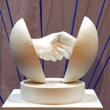 Scultura intitolato "UN MONDE FRATERNEL…" da Buissonances, Opera d'arte originale