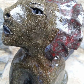 Sculpture titled "Strange little Mons…" by Buissonnières, Original Artwork, Ceramics