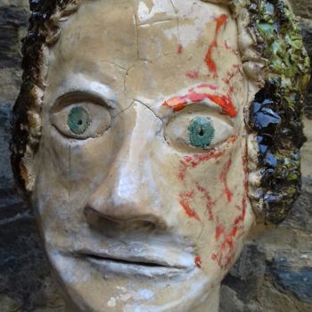 Sculpture titled "Bloody Mary" by Buissonnières, Original Artwork, Ceramics