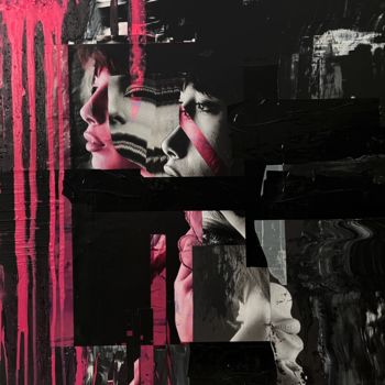 Collages intitulée "[pink juice]" par Irina Bulatova, Œuvre d'art originale, Collages