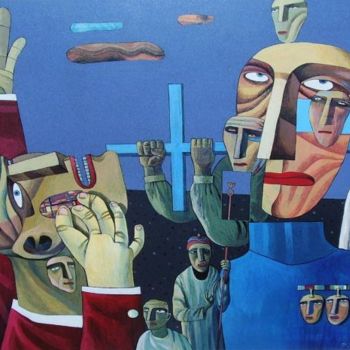 Ζωγραφική με τίτλο "S_Bunkov_acrylic_pa…" από Sergey Bunkov, Αυθεντικά έργα τέχνης, Λάδι