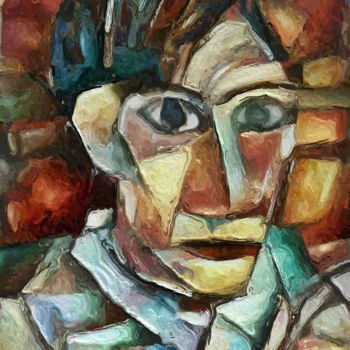 Digital Arts titled "Picasso-revisité.jpg" by Bernard Bunner, Original Artwork, Digital Painting