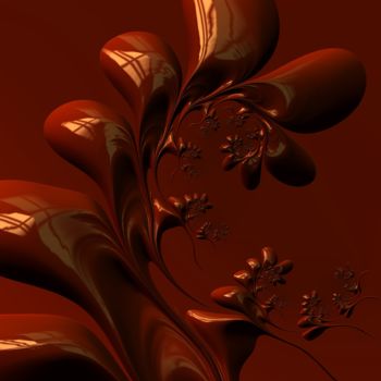 Arte digital titulada "Fleur Fractale.jpeg" por Bernard Bunner, Obra de arte original, Trabajo Digital 2D