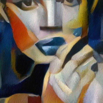 Digitale Kunst mit dem Titel "Portrait.jpg" von Bernard Bunner, Original-Kunstwerk, Digitale Malerei