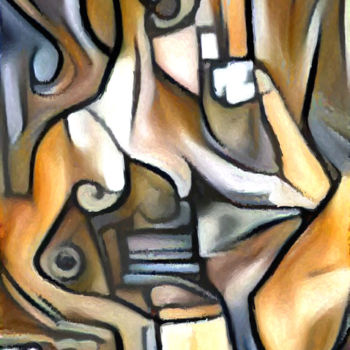 Digital Arts titled "Réflexion.jpg" by Bernard Bunner, Original Artwork, Digital Painting