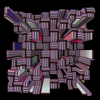 Arts numériques intitulée "Cubik2" par Bernard Bunner, Œuvre d'art originale, Travail numérique 2D