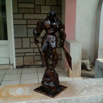 Sculpture titled "Lapulapu Warriors #1" by Bunny Pineda, Original Artwork, Mosaic