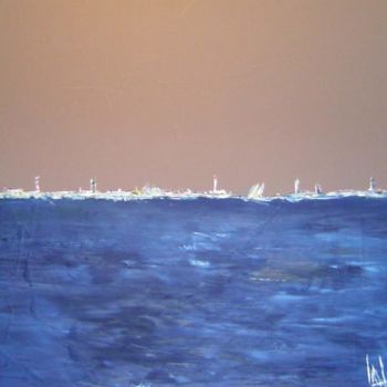 Pintura intitulada "Entre terre et mer" por Laurent Buntinx, Obras de arte originais