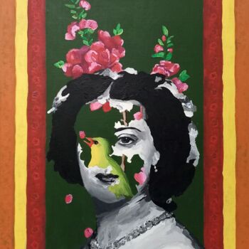 Peinture intitulée "Ivy" par Burcu Panahi, Œuvre d'art originale, Acrylique