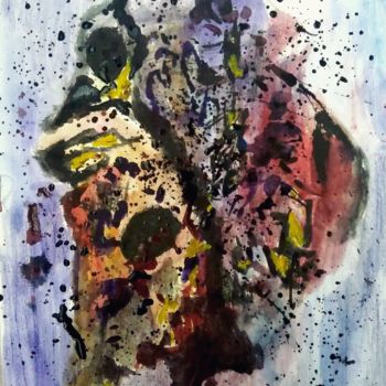 Painting titled "Underwater" by Burcu Avtepe, Original Artwork, Watercolor