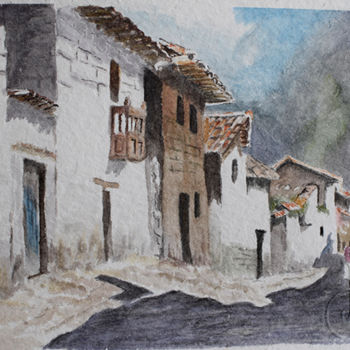 Painting titled "calle-montana2.jpg" by Bernardo Burgos, Original Artwork