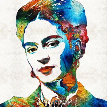 Peinture intitulée "Frida" par Bernardo Burgos, Œuvre d'art originale, Acrylique