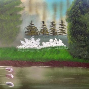 Картина под названием "Quiet Moments" - Burie Smith, Подлинное произведение искусства