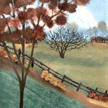 Pittura intitolato "Finally Fall" da Burie Smith, Opera d'arte originale