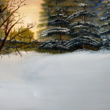 Peinture intitulée "Tranquil Dawn" par Burie Smith, Œuvre d'art originale