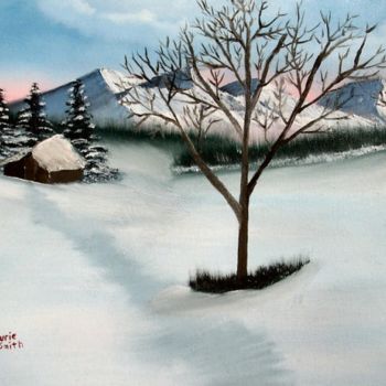 Pintura intitulada "Snowed In" por Burie Smith, Obras de arte originais