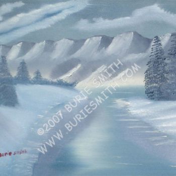绘画 标题为“Frozen Lake” 由Burie Smith, 原创艺术品