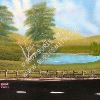 Painting titled "Kentucky Scene" by Burie Smith, Original Artwork