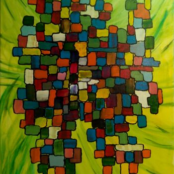 Painting titled "Magic Cubes 10" by Burkhard Baier, Original Artwork, Acrylic