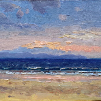 Malarstwo zatytułowany „The sky over the sea” autorstwa Aleksey Burov, Oryginalna praca, Olej