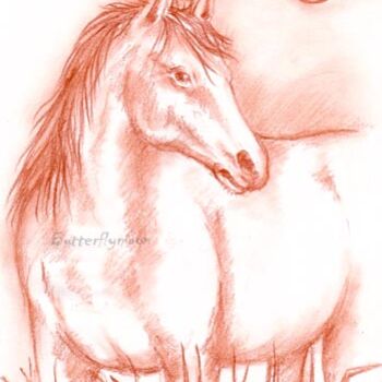 Drawing titled "Unicorn" by Butterflymoon, Original Artwork